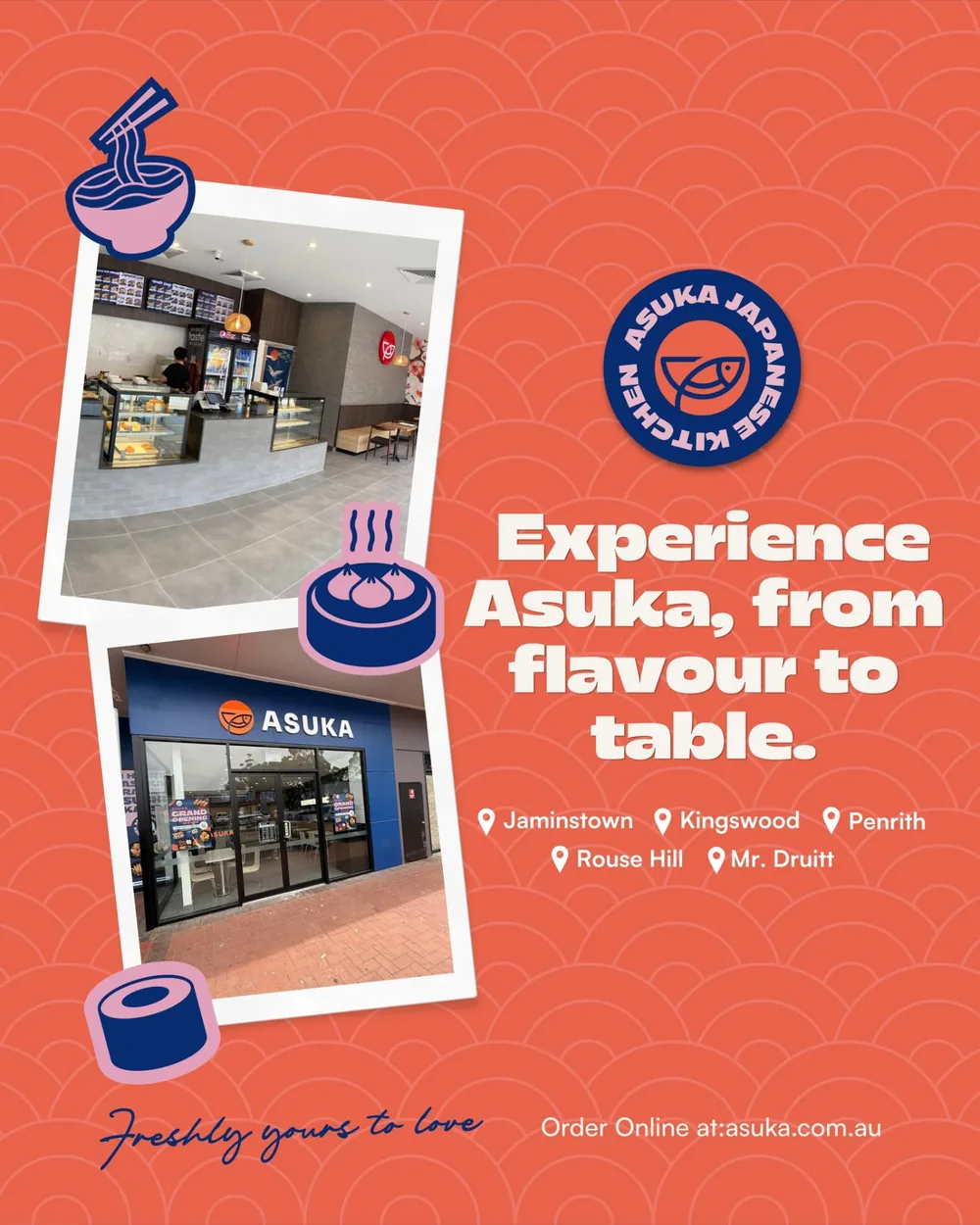 Experience Asuka, from flavour to table